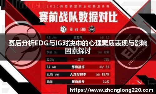 赛后分析EDG与IG对决中的心理素质表现与影响因素探讨