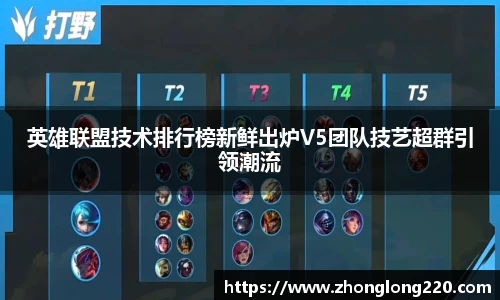 英雄联盟技术排行榜新鲜出炉V5团队技艺超群引领潮流