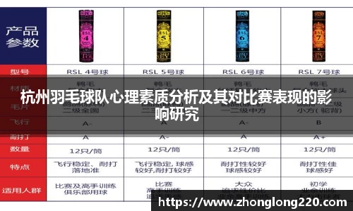 杭州羽毛球队心理素质分析及其对比赛表现的影响研究